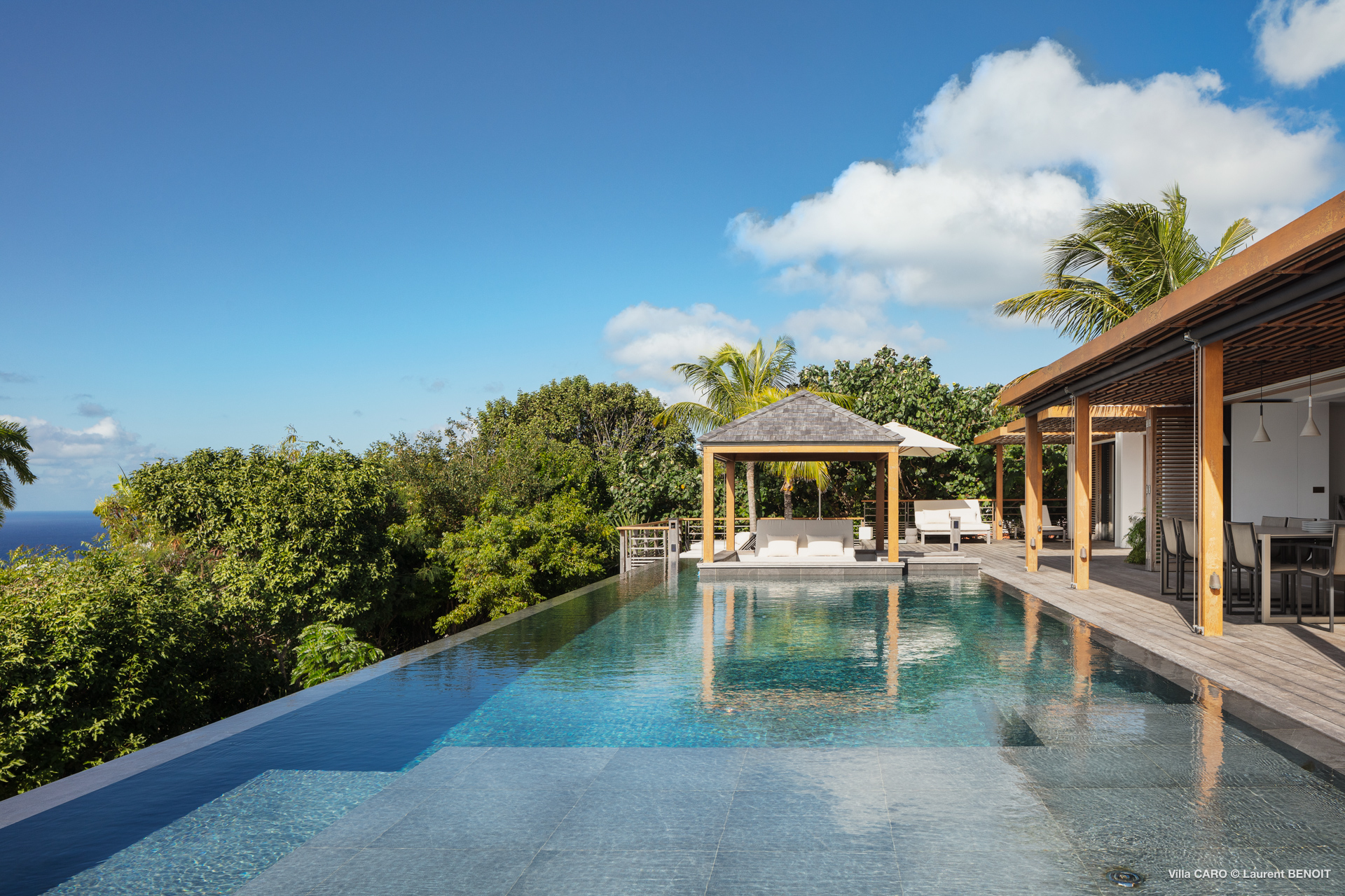 Villa Caro heated infinity pool